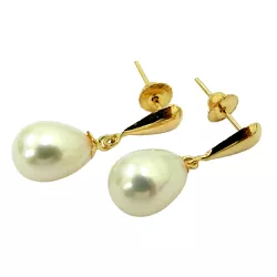Brinco de Pérola em Ouro Gota 19.0mm - J02000113 - RDJ Joias