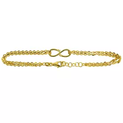 Pulseira Infinito de ouro 18k com brilhantes - J02000359 - RDJ Joias