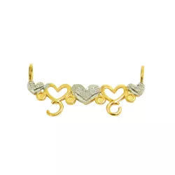 Cabide para Pingente em Ouro 18k Coração - J03001775 - RDJ Joias