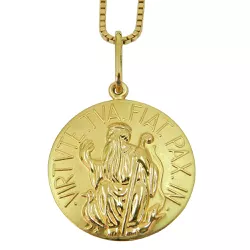 Medalha de São Bento Grande em Ouro 18k 0,750 - J03100551 - RDJ Joias