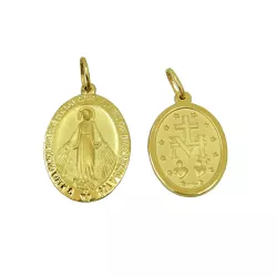 Pingente Medalha de Nossa Senhora das Graças em Ouro - J03100580 - RDJ Joias