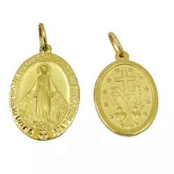 Medalha em Ouro 18k Nossa Senhora das Graças - J03100650 - RDJ Joias
