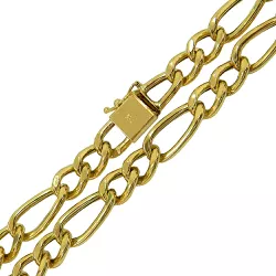 Corrente de Ouro Masculina modelo fígaro 2x1 15.8g - J0340000415-8 - RDJ Joias