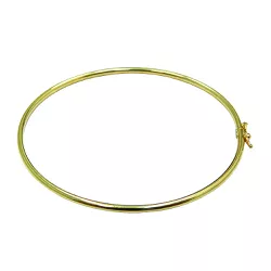 Bracelete Roliço em Ouro com Trava de Segurança 3,1g - J035000143-X - RDJ Joias