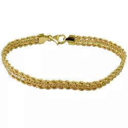Pulseira feminina de Ouro 18k cravejada com Zircônias - J048005915-6 - RDJ Joias
