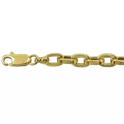 Pulseira Cartier com fio Retangular Oca e Polida em Ouro 18K - J0480059210-3 - RDJ Joias