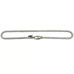 Pulseira em Ouro Branco 18k Riviera com Zircônias - J048013632-7 - RDJ Joias