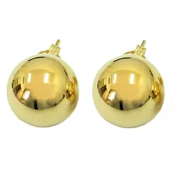 Brinco de Bola com 10mm em Ouro 18K - J05800242 - RDJ Joias