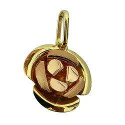 Pingente em Ouro 18k Formato de Rosa com 16.5x9.0mm - J06100236 - RDJ Joias