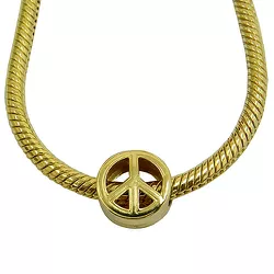 Berloque Paz e Amor em Ouro 18k - J06104336 - RDJ Joias