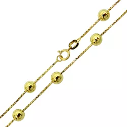 Gargantilha de Ouro 18k Veneziana com Bolas Lisas de 5mm - J06105580 - RDJ Joias