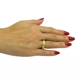 Anel de Ouro 18k Cartier com Brilhantes 5.0 mm - J06106358 - RDJ Joias
