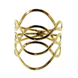 Anel em Ouro 18k acabamento Entrelaçados 2.6g 23.5mm - J10801920 - RDJ Joias
