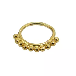 Piercing Argola em ouro 18k Bolinhas de Orelha, Septo e Mamilo - J10802023 - RDJ Joias
