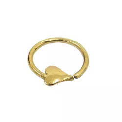 Piercing em Ouro 18k Argola Coração - J10802026 - RDJ Joias