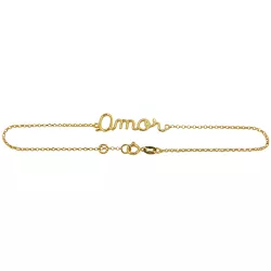 Pulseira em Ouro 18k Amor - J124001951-2 - RDJ Joias
