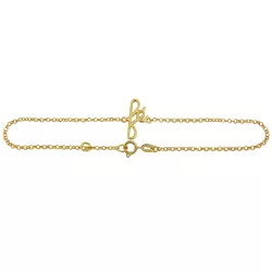 Pulseira em Ouro 18k Feminina Fé - J124001951-3 - RDJ Joias