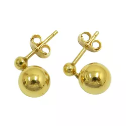 Brincos de Bola em Ouro 18K Liso com 2.0g e 7.0mm - J17300503 - RDJ Joias