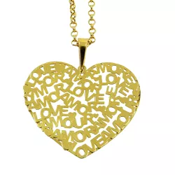 Pingente Coração Vazado em Ouro 18K 31.6x28.9mm - J12701892-5 - RDJ Joias