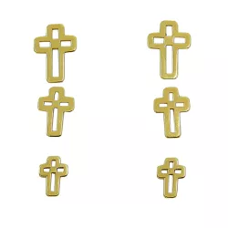 Brinco de Ouro 18k Trio de Cruz - J12703176 - RDJ Joias