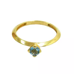 Anel em Ouro 18k Pedra de Topázio Natural - J12703326 - RDJ Joias