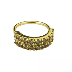Piercing Argola de Ouro 18K com Zircônias - J18900064 - RDJ Joias
