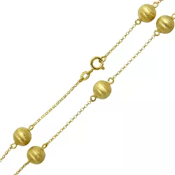 Gargantilha de Ouro 18k com Bolas Foscas de 6mm - J12801698 - RDJ Joias