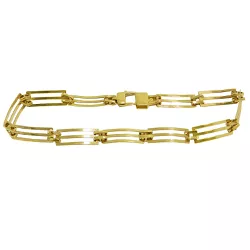 Pulseira de Ouro 18k Masculina Vazada 6.7g 6,0mm - J153024396-7 - RDJ Joias