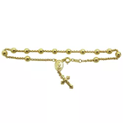 Pulseira Terço em Ouro 18K Feminina 12 Bolas de 4.0mm - J17000148 - RDJ Joias