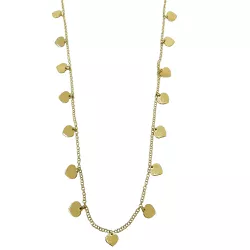 Gargantilha de Ouro 18k com Pingentes Coração - J17300597 - RDJ Joias