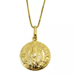 Pingente de ouro Medalha de São Bento 13.0mm - RDJ03001554 - RDJ Joias