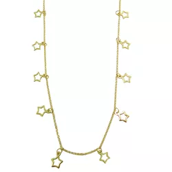 Gargantilha com Estrelas Vazadas em Ouro - J18000851 - RDJ Joias