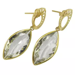 Brinco Gota em ouro 18k 0,750 com Zircônia - J18000857 - RDJ Joias