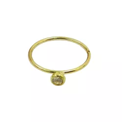 Piercing de Nariz em Ouro 18k Argola com Zircônia - J18200423 - RDJ Joias