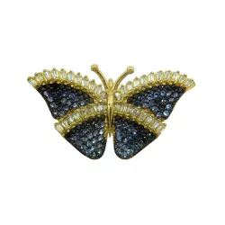 Pingente em Ouro 18k Borboleta Grande com Zircônias - J18400695 - RDJ Joias