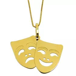 Pingente de Ouro 18k Mascara de Teatro - J18401316 - RDJ Joias