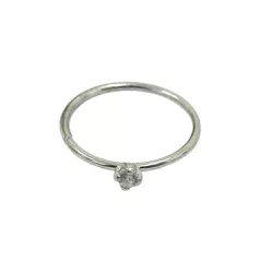 Piercing de Nariz em Ouro Branco 18k Argola com Zircônia - J18900018 - RDJ Joias