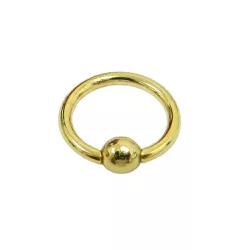 Piercing em Ouro 18k Argola de Bolinha - J18900075 - RDJ Joias