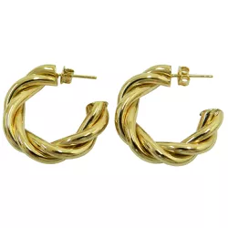 Brinco de Argola em Ouro com Fio Torcido Grande - J19200059 - RDJ Joias