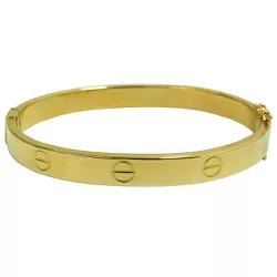 Bracelete de Ouro 18k Prego Parafuso com 6,1mm e 7.6g - J19200123 - RDJ Joias