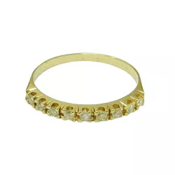 Anel Aparador em Ouro 18k com 9 Brilhantes 27 pontos - JA00283441-2 - RDJ Joias