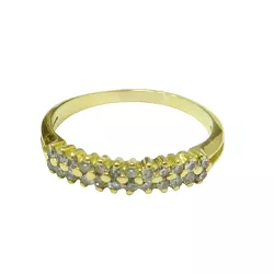 Anel Aparador em Ouro 18k com 24 Brilhantes e 2,5g - JA00283442-5 - RDJ Joias