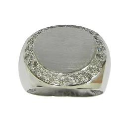 Anel em ouro branco 18k com 50 Brilhantes Brancos - JAR000117-9 - RDJ Joias