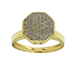 Anel Chuveiro em Ouro 18k (0,750) com Brilhantes - JAR001123-5 - RDJ Joias