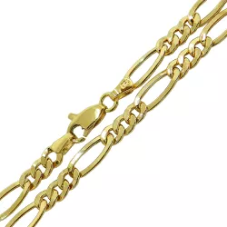 Corrente em Ouro 18k Masculina Fígaro 8.0g 4.6mm - JC0002917-8 - RDJ Joias