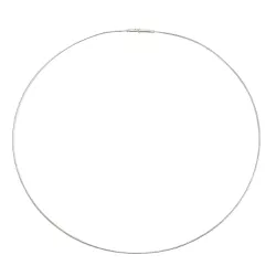 Aro de Ouro Branco 18k 750 com fecho gaveta 0,8mm - JGR01011028 - RDJ Joias