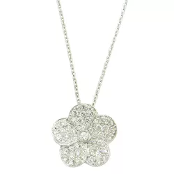Gargantilha em Ouro 18k Branco Cartier com Brilhantes - JGR010113-6 - RDJ Joias