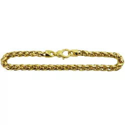 Pulseira de Ouro 18k Masculina Trançada 14.8g 5.0mm - JP00042014-7 - RDJ Joias