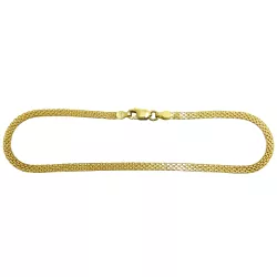 Pulseira em Ouro Masculina modelo Esteira 2.7g 2.6mm - JP0004212-6 - RDJ Joias