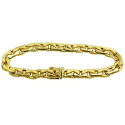 Pulseira em ouro 18k Grumet Masculina 13.2g 7.2mm - JP0004213-2 - RDJ Joias